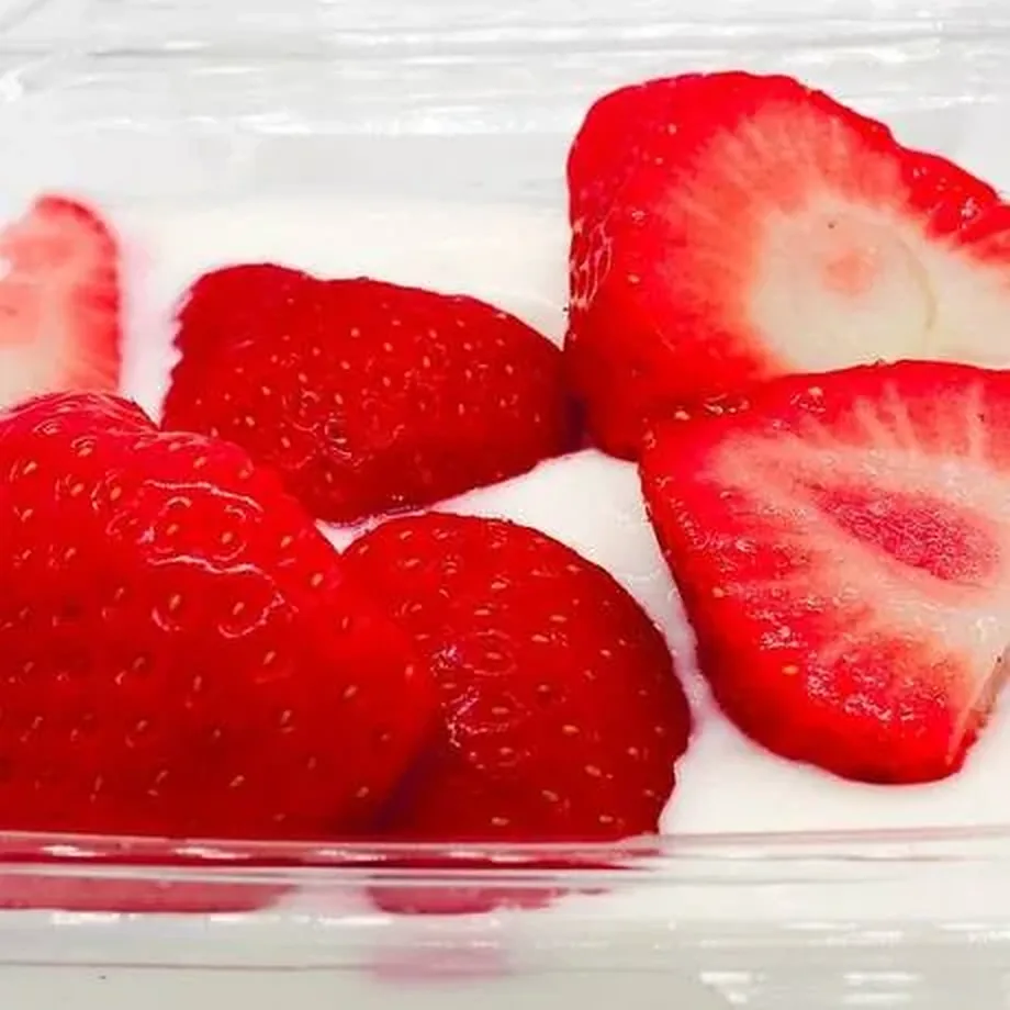 Frische Erdbeeren in Nahaufnahme